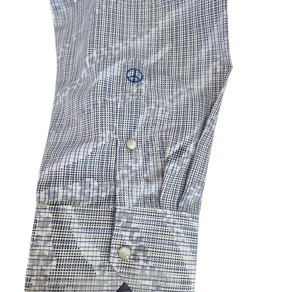 English Laundry John Lennon Blue Casual Button Down Shirt Size XXL - Picture 4 of 8